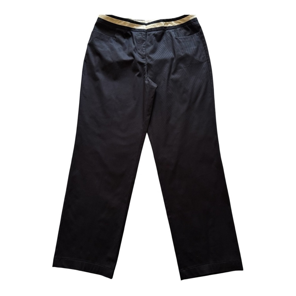 Talbots Women’s Black Pants with White Accent
